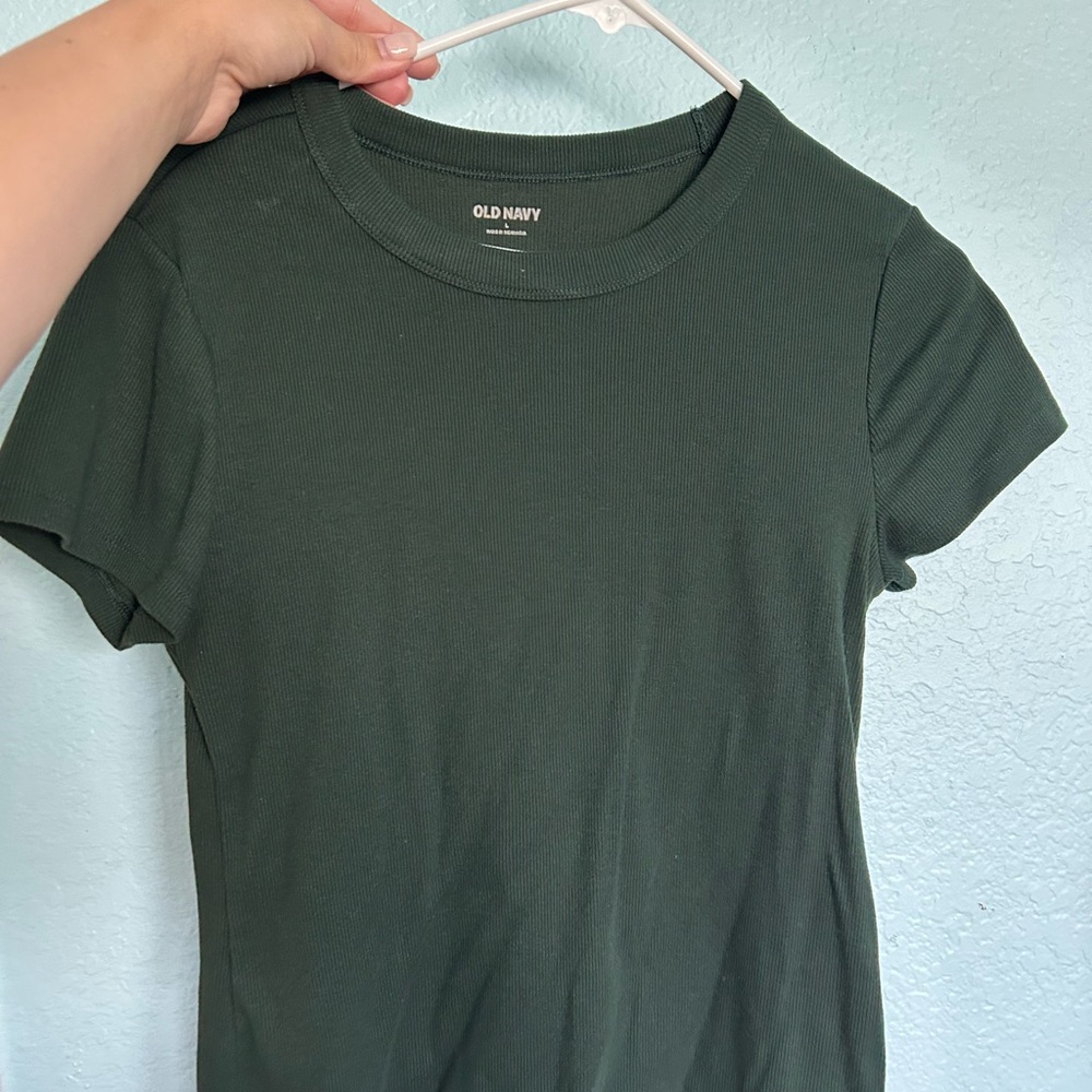 Old Navy Dark Green Short Sleeve Tee